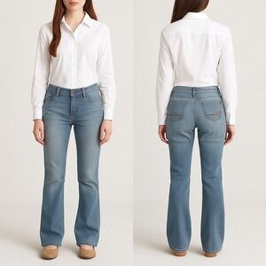 Southpole Jeans Juniors 9 Womens 6/8 Blue Denim Straight Leg Mid Rise Pants